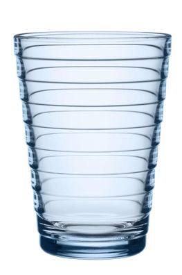 Iittala Aino Aalto Glas - 33 cl - Regenblau - 2 Stück 1026180