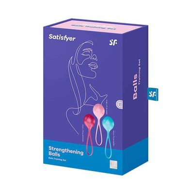 Satisfyer Balls Training Set Single turquoise-red-pink