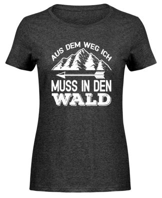 Aus dem Weg ich muss in den Wald - Damen Melange Shirt