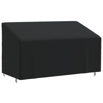 vidaXL Abdeckung für 3-Sitzer-Bank Schwarz 175x85x68/94 cm 420D Oxford