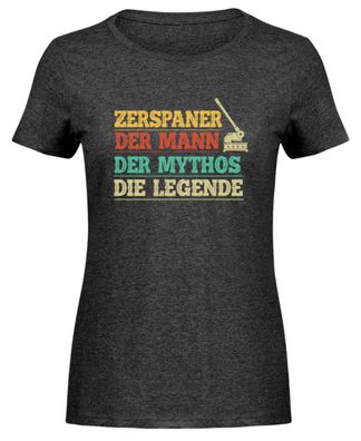 Zerspaner DER MANN DER MYTHOS DIE - Damen Melange Shirt