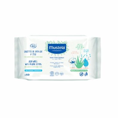 Mustela bio bebe toallitas algodon x60