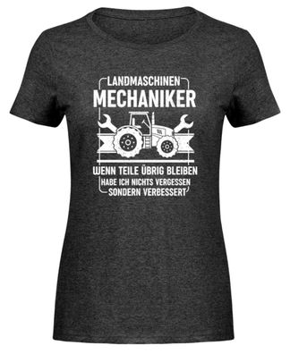 Landmaschinen Mechaniker WENN TEILE - Damen Melange Shirt