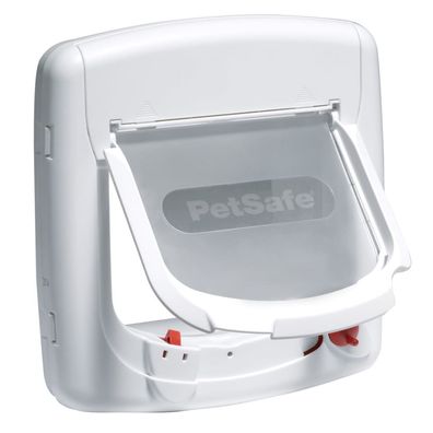 PetSafe Katzenklappe 4-Wege Magnetisch Deluxe 400 Weiß