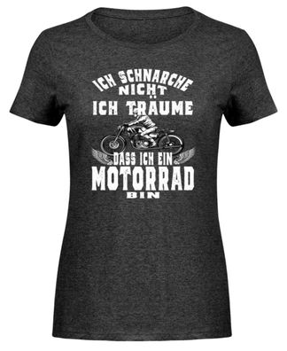 Ich schnarche nicht ich träume dass ich - Damen Melange Shirt