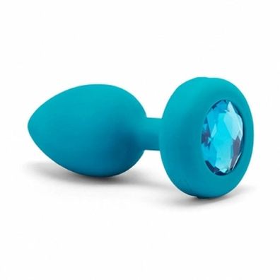 b-Vibe Vibrating Jewel Plug S/M Teal