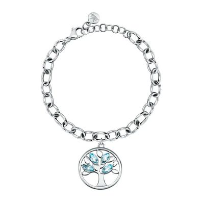 Beautiful steel bracelet with crystals Tree of Life Vita SATD24