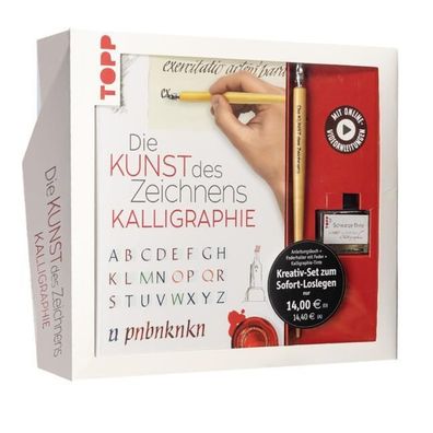 Kreativ-Set Die Kunst des Zeichnens Kalligraphie: Buch für Kalligraphie-Ein