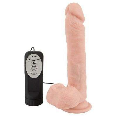 Pulsierender und vibrierender Dildo - 21 cm