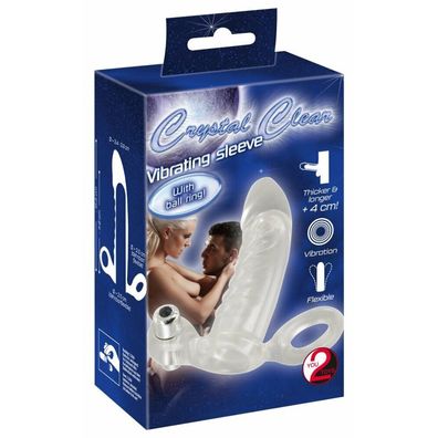 Crystal Clear Vibrating Sleeve