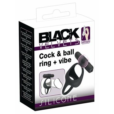 Black Velvets Cock + Ball Ring