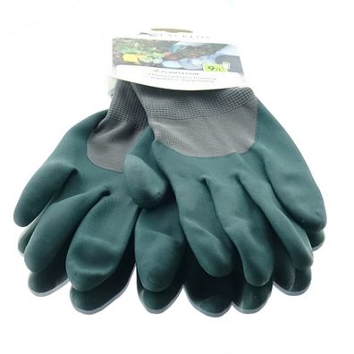 BLACKFOX® Garten - Handschuhe Pflanzenarbeit Grün Größe 9/L