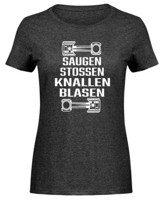 Saugenstossen Knallen BLASEN - Damen Melange Shirt