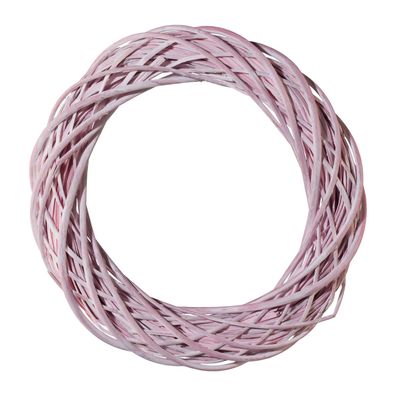 Rattan Kranz Rosa washed Ø 40 cm