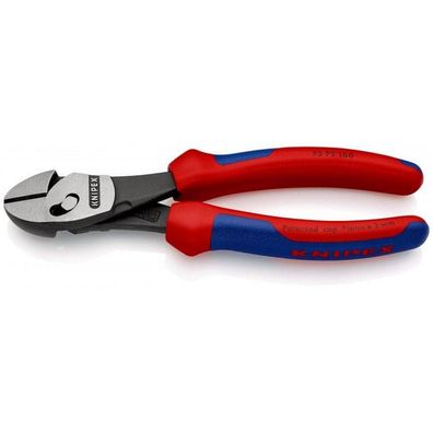 Knipex Kraftseitenschneider TwinForce 7372180 mit dem patentierten Doppelgelenk