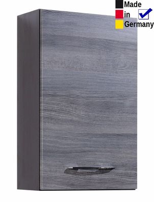 Hängeschrank Fiona 1 Eiche Rauchsilber 40x64x20 Wandschrank Badschrank