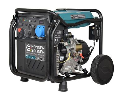 Könner & Söhnen KS 8100iE G GAS+Benzin Inverter Stromerzeuger Stromaggregat 8000W