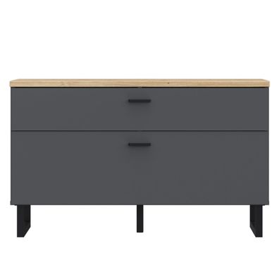 Lowboard Leone 1 Wolfram Grey 96x56x42 cm TV-Board Schrank