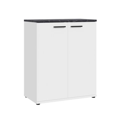 Kommode Santiago 2 weiß Hochglanz 80x96x42 cm Wohnzimmer Schrank