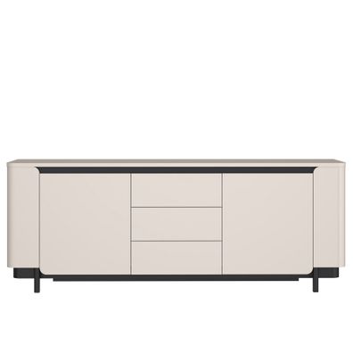 Sideboard Vicente 3 Sand 205x78x45 cm Anrichte Kommode Wohnzimmer