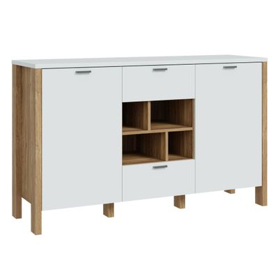 Sideboard Samuel 3 Secret Grey 142x87x42 cm Schrank Wohnzimmer