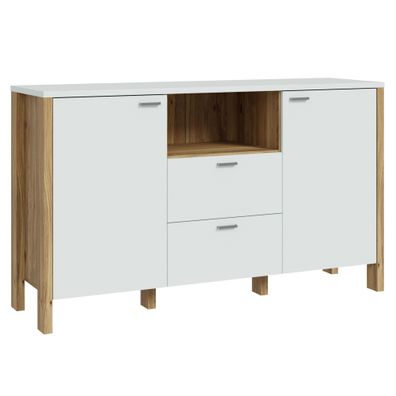 Sideboard Samuel 4 Secret Grey 147x87x42 cm Schrank Wohnzimmer