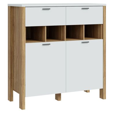 Highboard Samuel 6 Secret Grey 97x103x42 cm Schrank Wohnzimmer