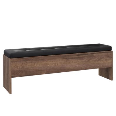 Sitzbank Bellino 4 Schlammeiche 185x56x37 cm Polsterbank Wäschetruhe