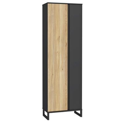 Kleiderschrank Quinto 2 Mauvella Oak 65x202x34 cm Garderobe Schrank