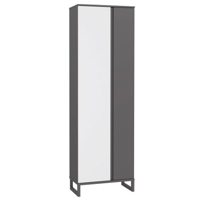 Kleiderschrank Quincy 2 Secret Grey 65x202x34 cm Garderobe Schrank