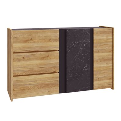 Sideboard Wayne 3 Mauvella Oak 144x88x42cm Sideboard Wohnzimmerkommode