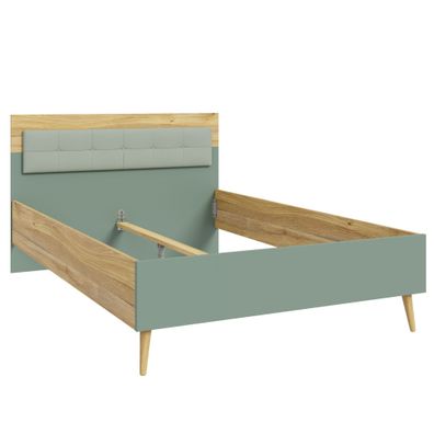 Jugendbett Wenke 13 Salbei 140x200 cm Bettgestell Singlebett Bett