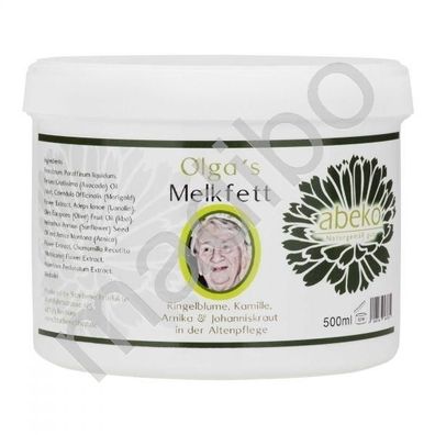 36,00 Euro pro 1 Liter abeko Olga`s Melkfett 500 ml