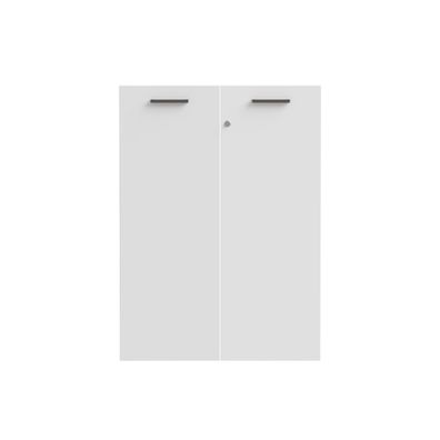 Türen-Set Keijo 17 Weiß 79x109x2 cm Büroschrank Aktenschrank Türen