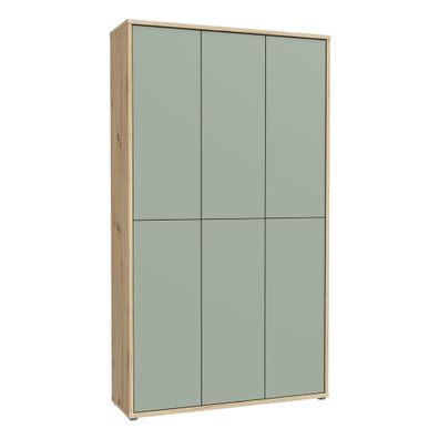 Garderobenschrank Anea 2 Salbei 110x192x35 cm Schuhschrank