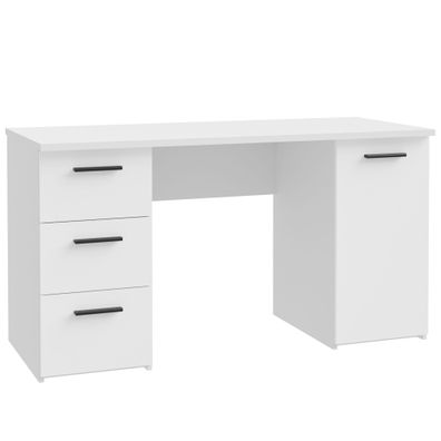 Schreibtisch Nala 2 Weiß 139x74x60 cm Bürotisch PC-Tisch