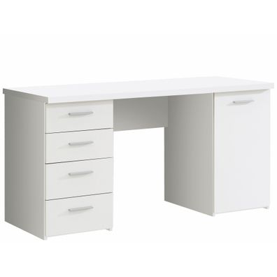 Schreibtisch Nala 4 Weiß 145x77x60 cm Bürotisch PC-Tisch