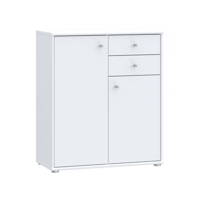 Kommode Tegan 8 weiß 74x86x35 cm Bürokommode Büro Sideboard