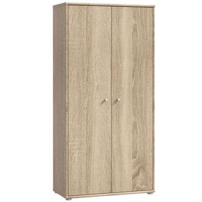 Schrank Tegan 2 Sonoma Oak 74x150x35 cm Büroschrank Büro Aktenschrank