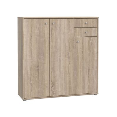 Sideboard Tegan 3 Sonoma Oak 109x111x35 cm Bürokommode Büro Kommode