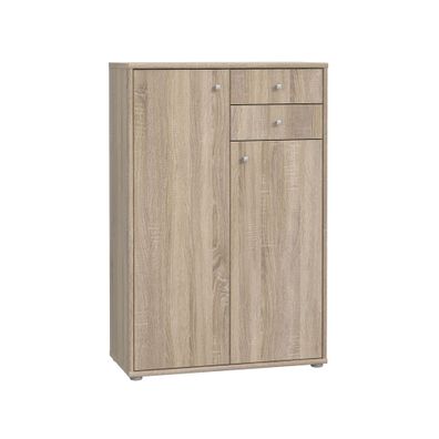 Sideboard Tegan 4 Sonoma Oak 74x111x35 cm Bürokommode Büro Kommode