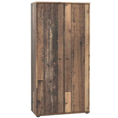 Schrank Tegan 2 Old Wood Vintage 74x150x35 cm Büroschrank Aktenschrank