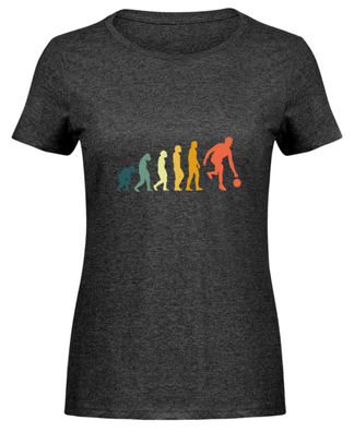 Retro Evolution Bowling Geschenk - Damen Melange Shirt