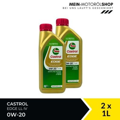 Castrol Edge 0W-20 LL IV 2x1 Liter