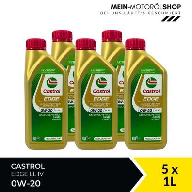 Castrol Edge 0W-20 LL IV 5x1 Liter