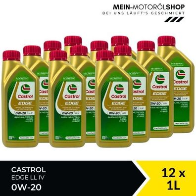 Castrol Edge 0W-20 LL IV 12x1 Liter