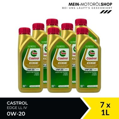 Castrol Edge 0W-20 LL IV 7x1 Liter