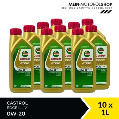 Castrol Edge 0W-20 LL IV 10x1 Liter