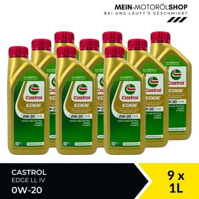 Castrol Edge 0W-20 LL IV 9x1 Liter