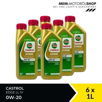 Castrol Edge 0W-20 LL IV 6x1 Liter